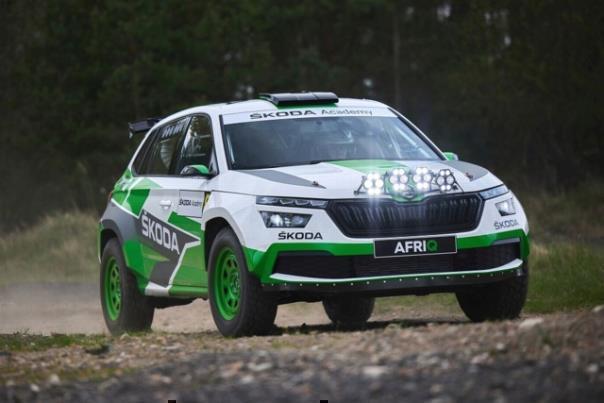 Rallye-Version des ŠKODA KAMIQ erinnert an die Rallye Dakar